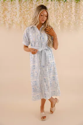 Cozy And Stylish Hello From Mykonos Midi Dress