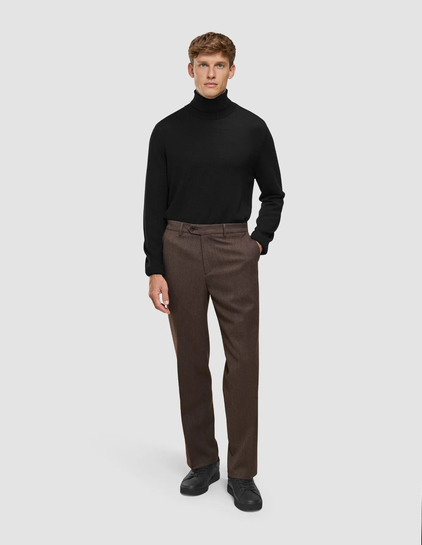 Soft Fabric Heritage Pants Relaxed Fit Ash Brown