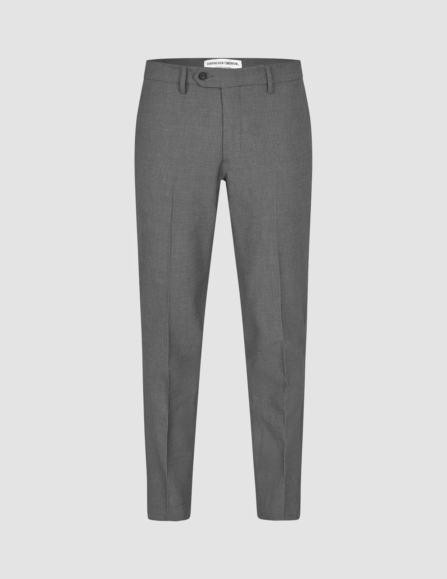 Essential Suit Pants Regular Dark Grey Melange Reinforced Pockets