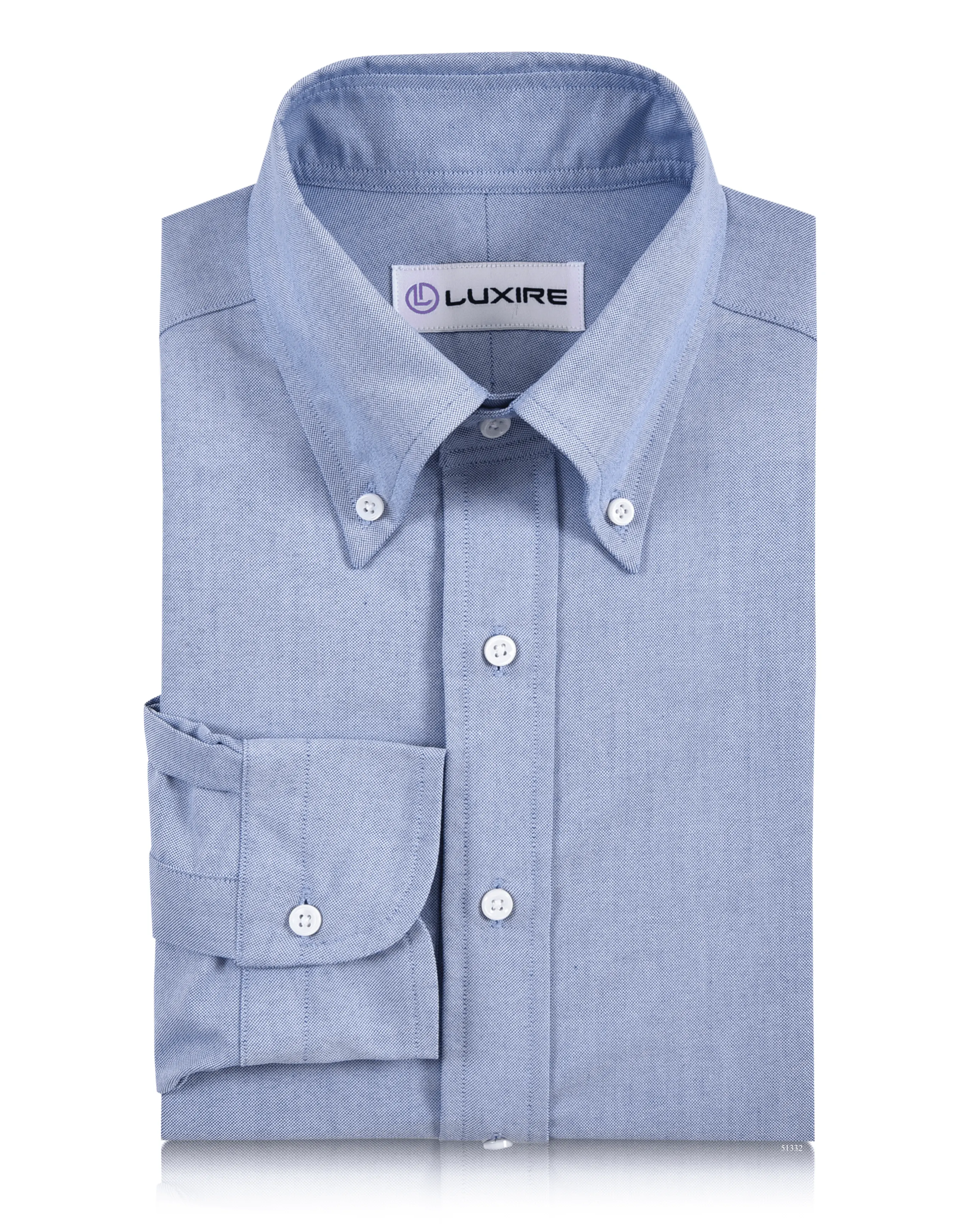 Trendy Daywear Classic Blue Oxford Dress Shirt