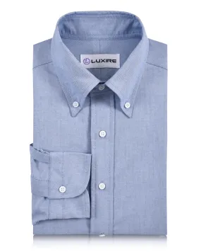 Trendy Daywear Classic Blue Oxford Dress Shirt