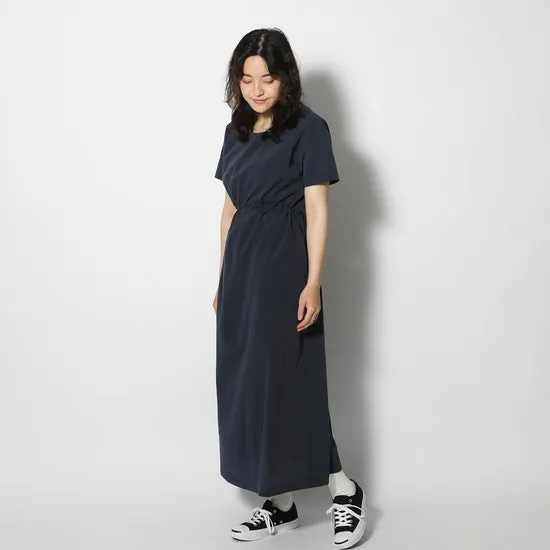 SNOW PEAK BREATHABLE QUICK DRY DRESS - BLACK Crisp Silhouette