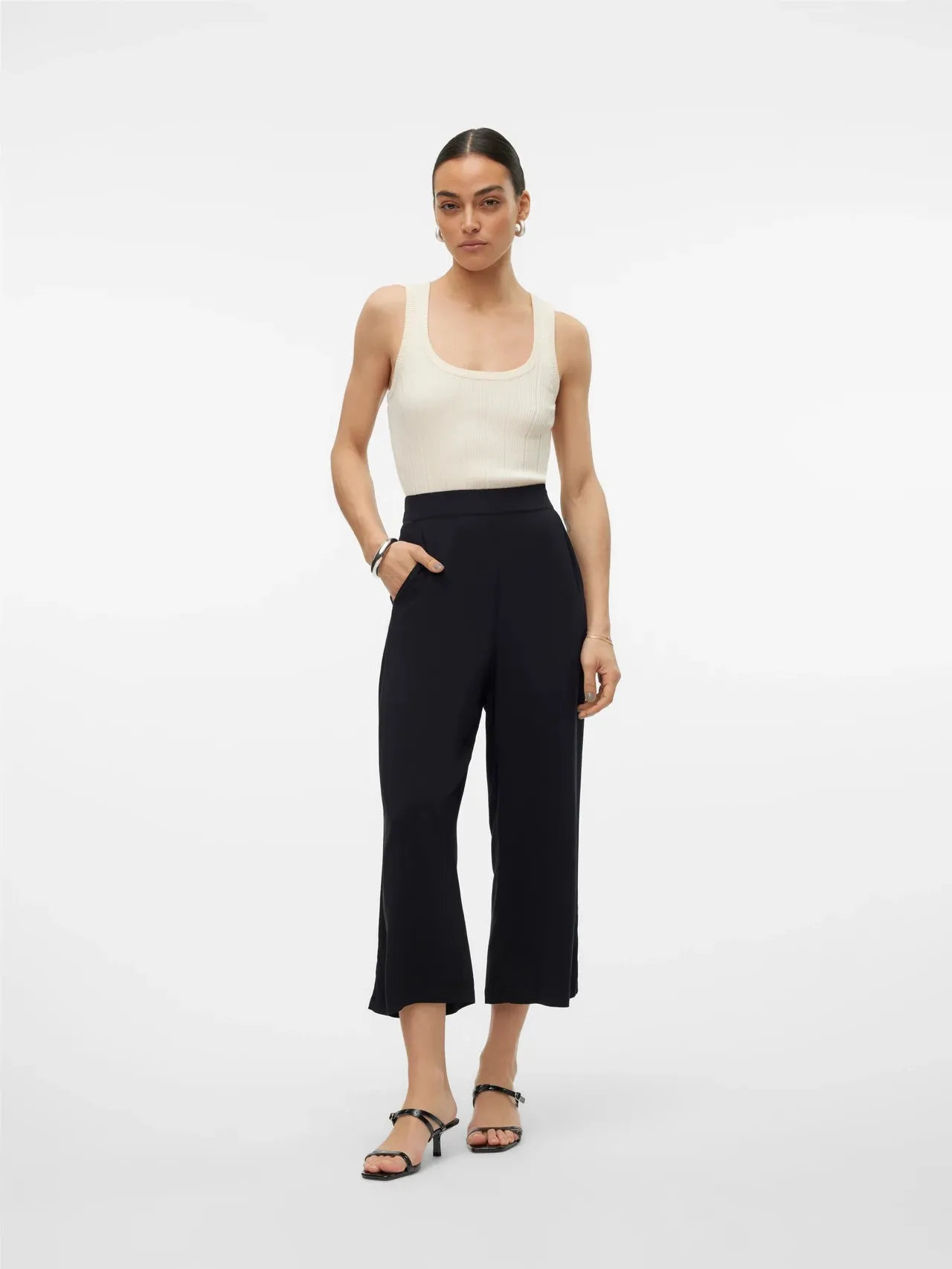 Versatile Relaxed Style Soft Core High Rise Culottes