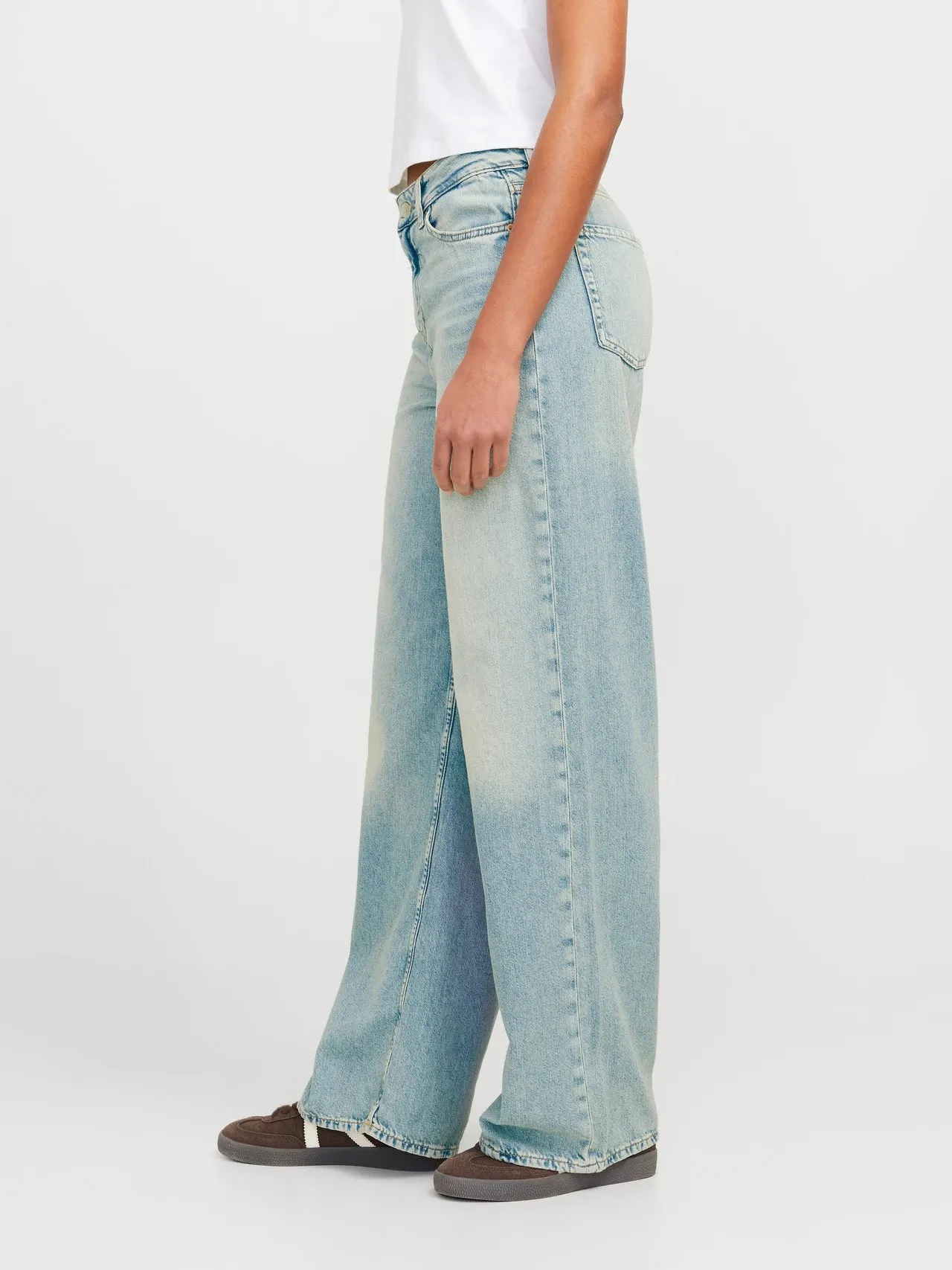Layer Staple General Option High Waist Wide Leg Light Jeans