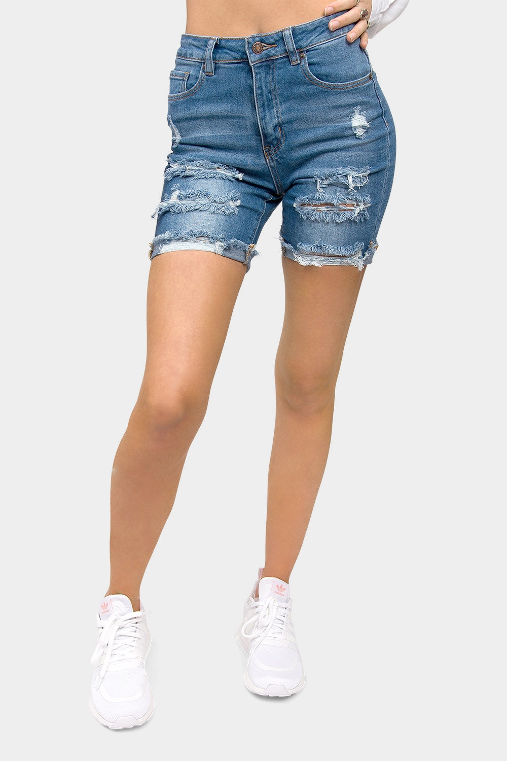 Quick Cool High Waist Bermuda Skinny Shorts