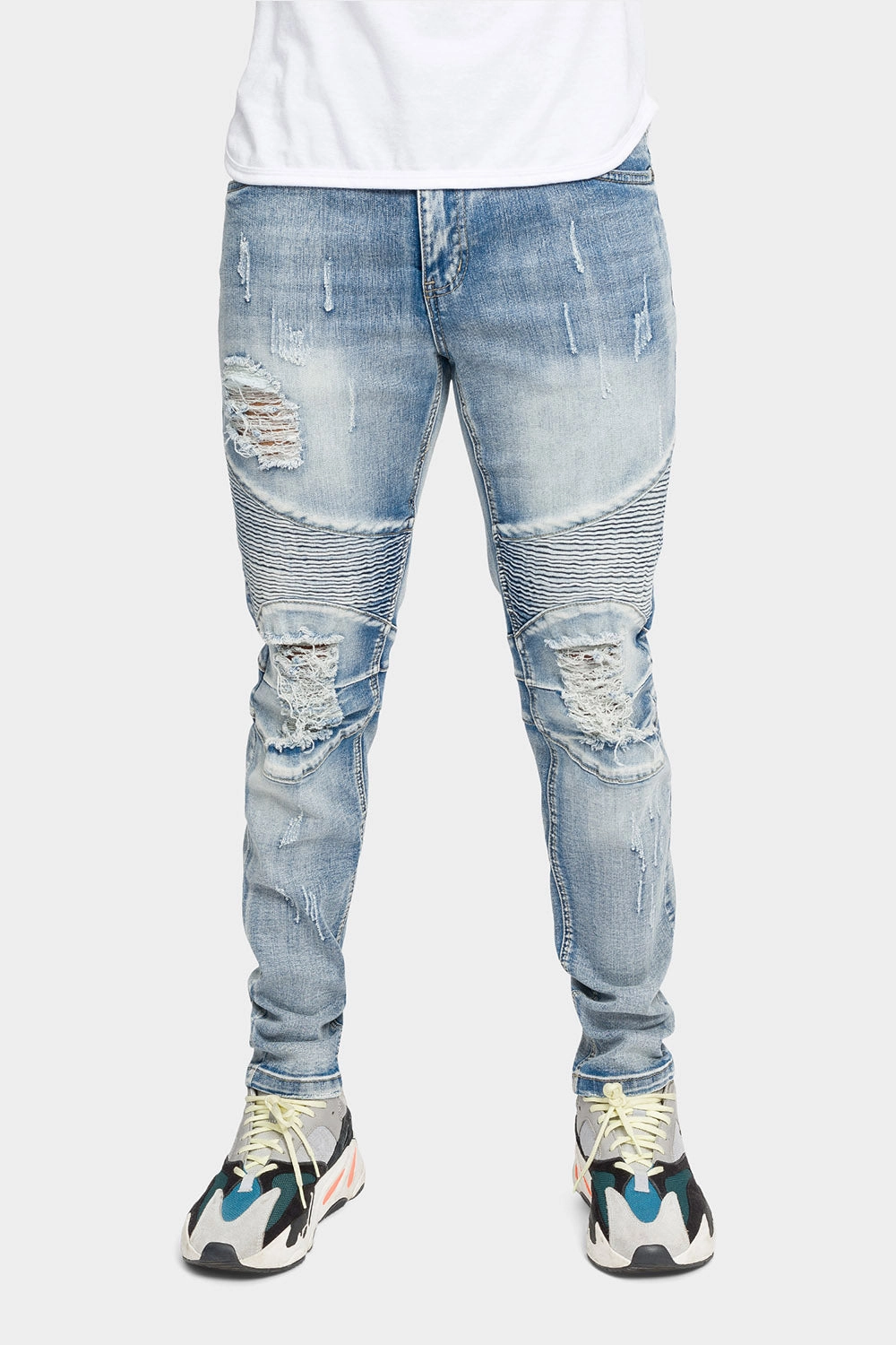 Distressed Scrunched Skinny Jeans Body Aligned
