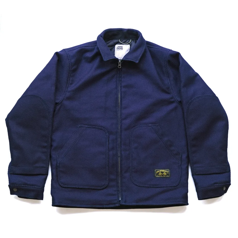UltraQuietMaterial Lined Mechanic's Jacket - Sashiko