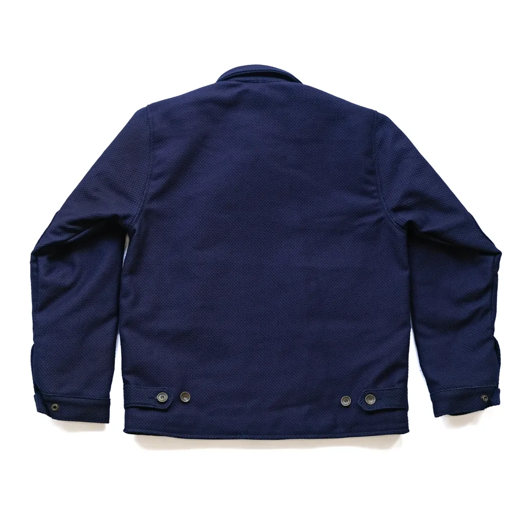 StretchFit Silhouette Lined Mechanic's Jacket - Sashiko