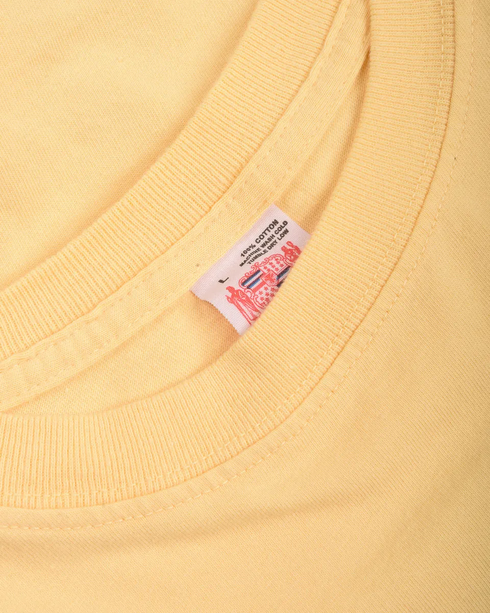 Non-toxic MoistureWickingFabric SUN SURF SURF RIDER'S SPORTSWEAR T-SHIRT - YELLOW