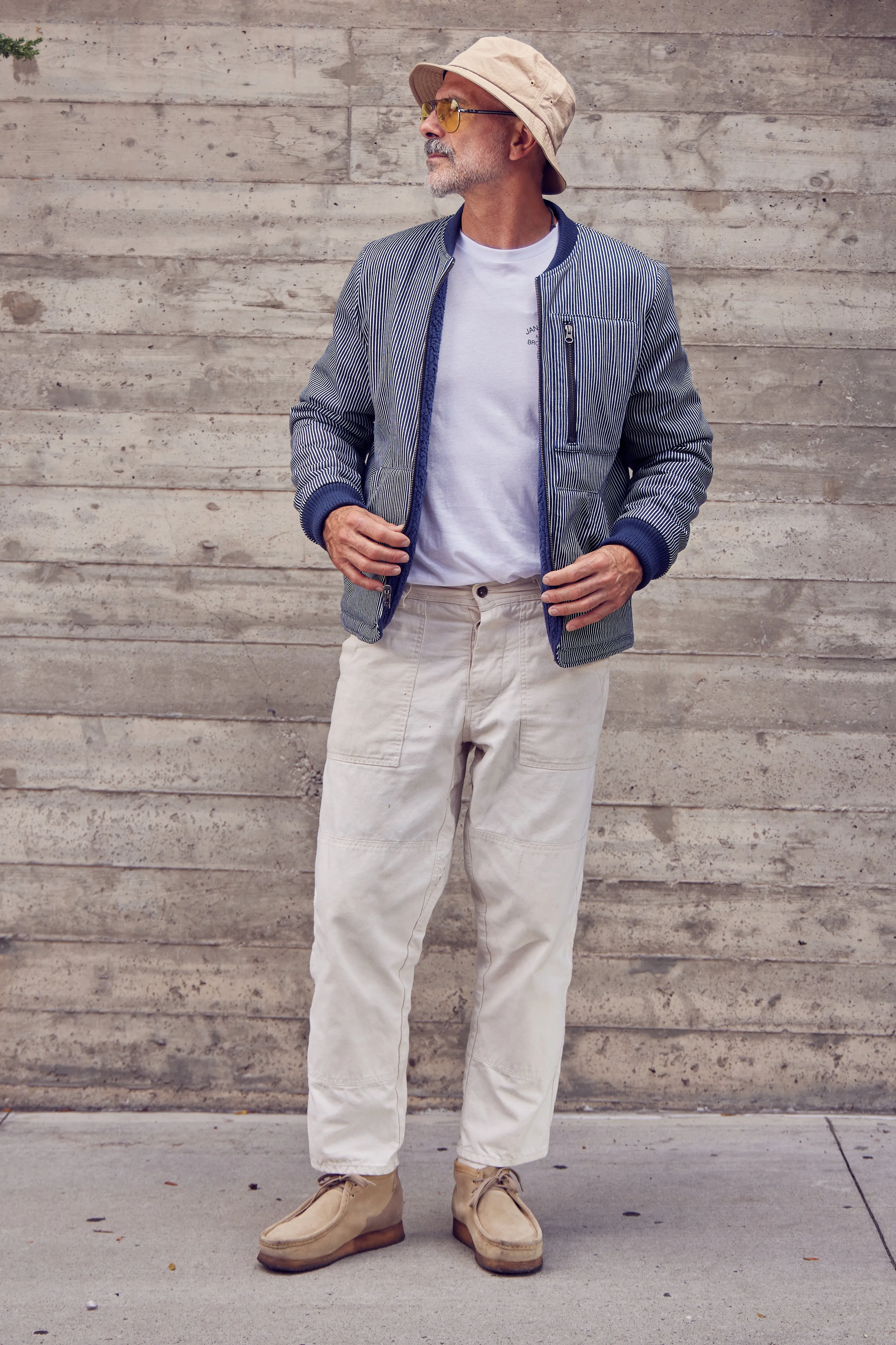 ElasticWaistband Zippered Pockets Humboldt Polartec? Liner Reversible Jacket - Rail Car