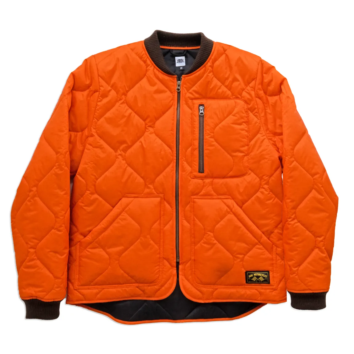 NonBulkyLayering Humboldt Quilted Liner Jacket - Orange