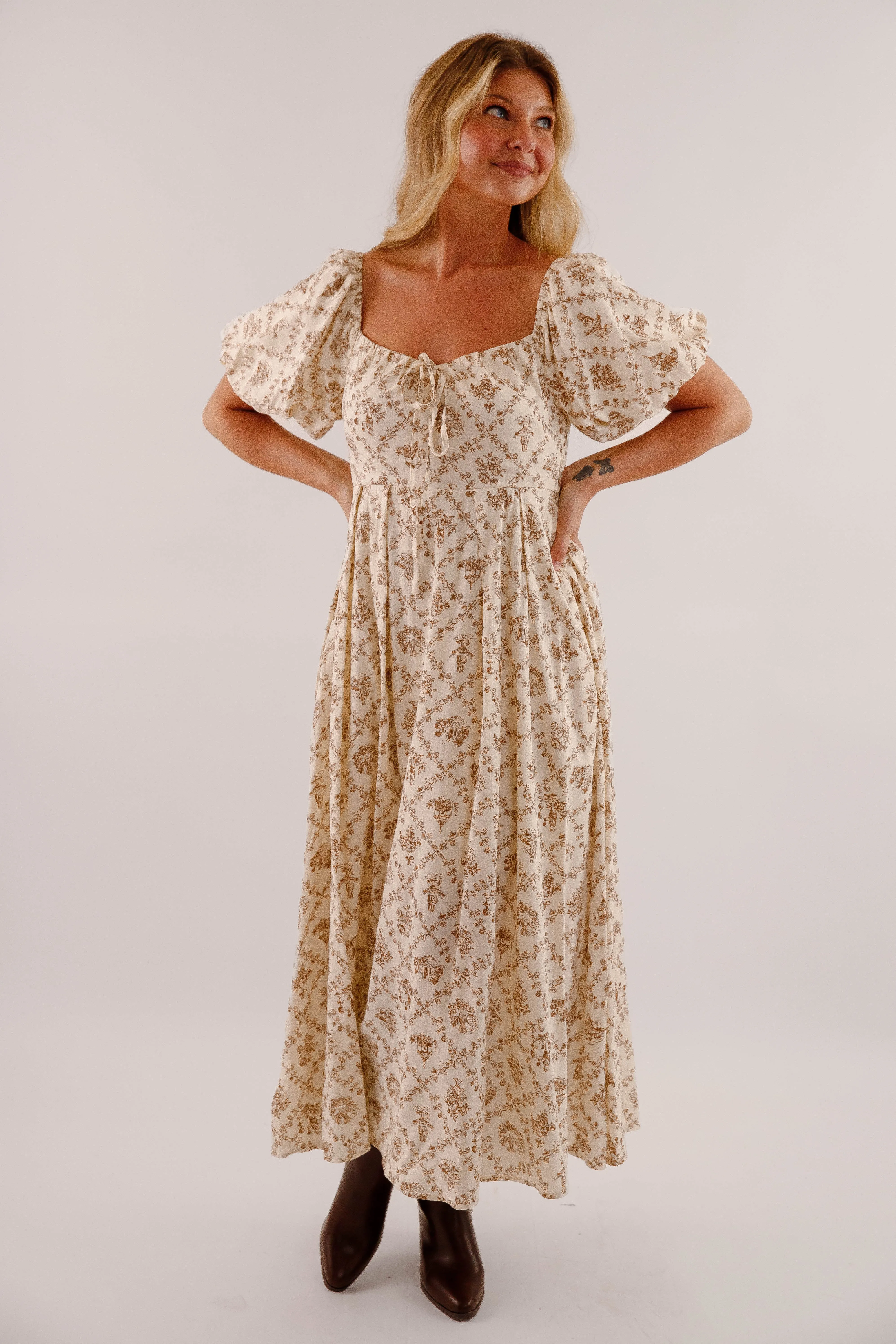 Loose Flow Breezy Comfort In My Nature Midi Dress