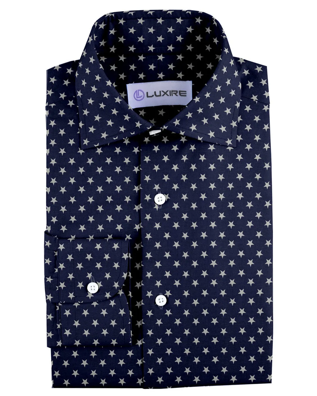 Indigo Printed Stars Eco Dye Technique