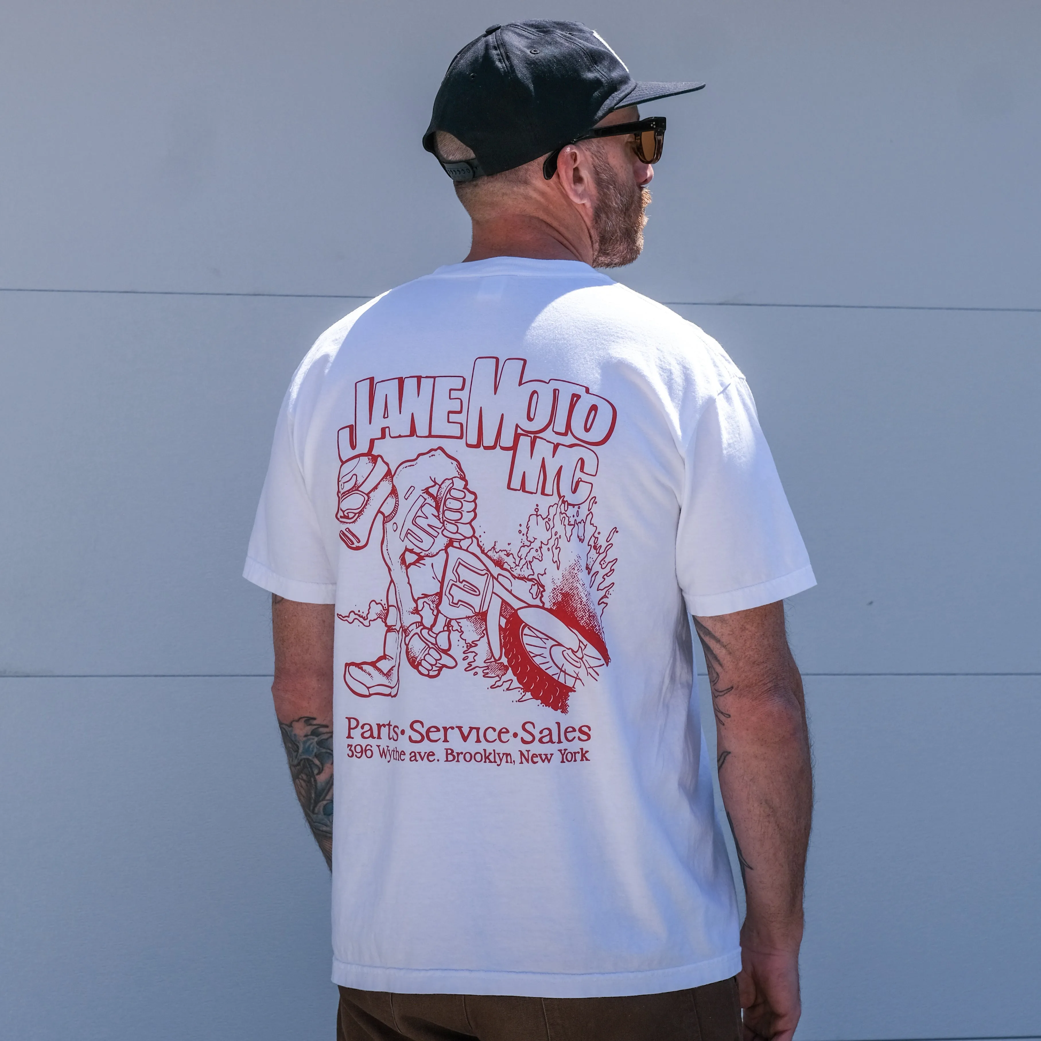 RAIDERS T-SHIRT - WHITE Abstract print