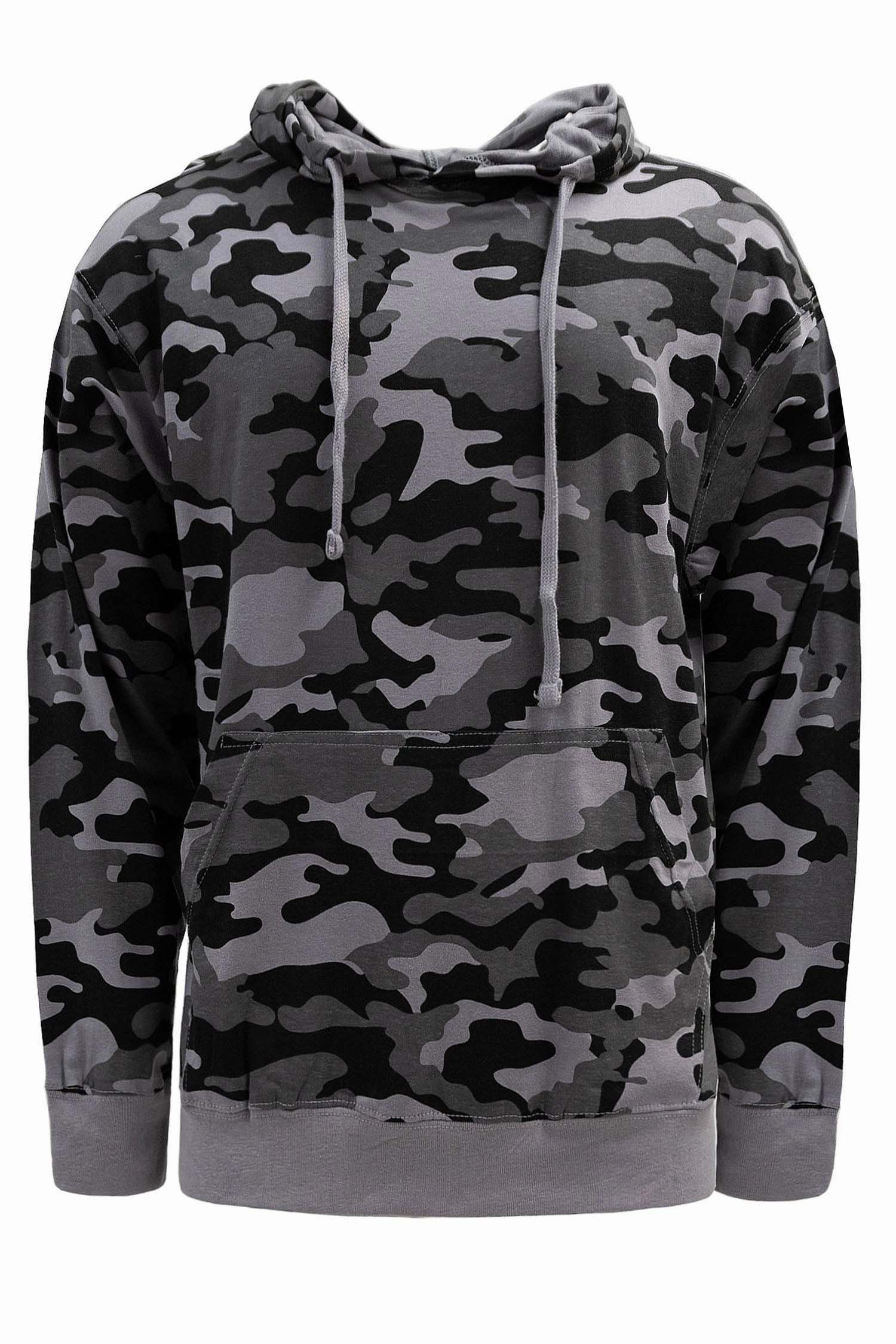 PerimeterStructuralBoning Men's Essential Cross-Dyed Heather Jersey Pullover Hoodie (New Camo)