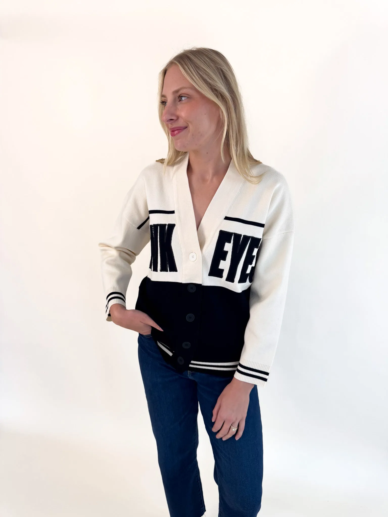 Elastic design Iowa Carley Lux Cardigan