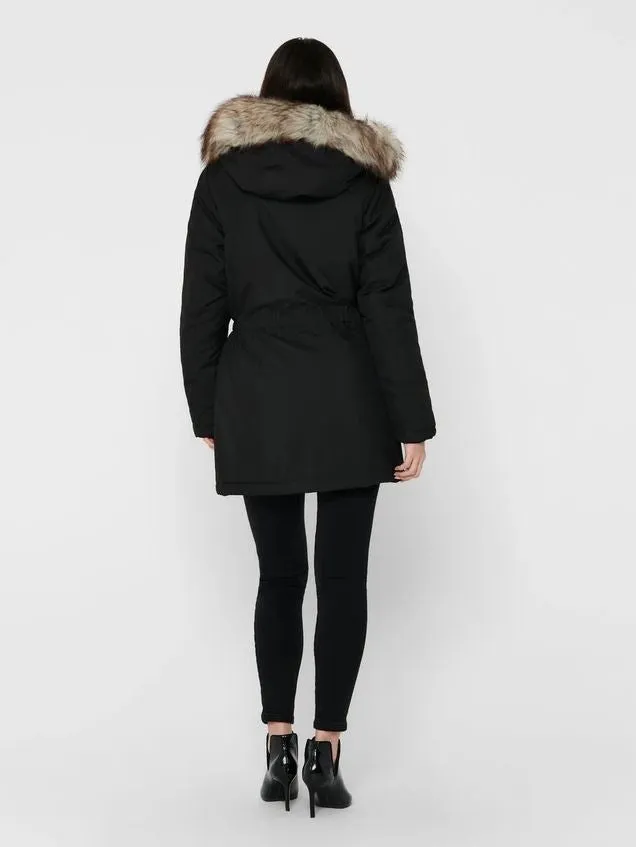 Iris Faux Fur Parka Stain Resistant