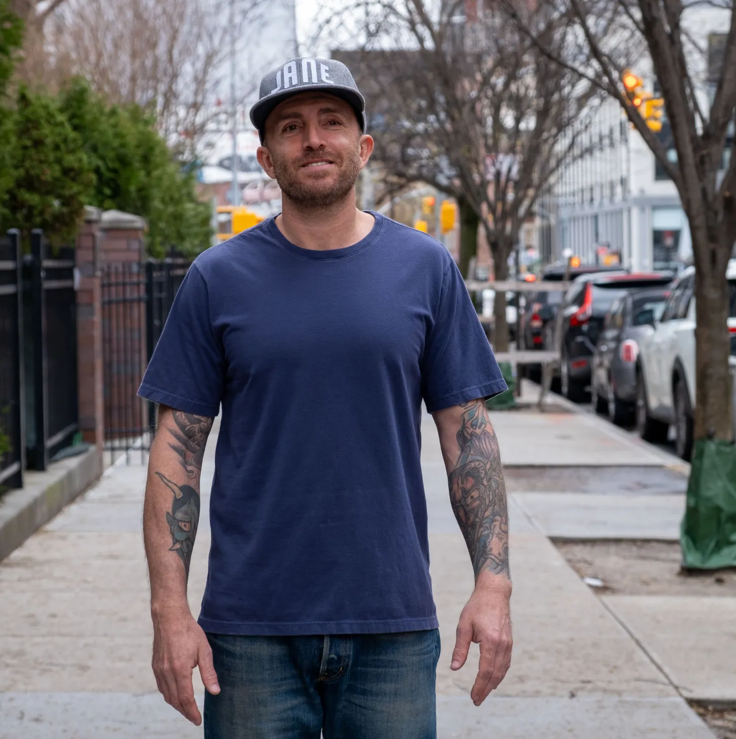 JANE Tee - Blue Comfortable Design Soft Touch Texture