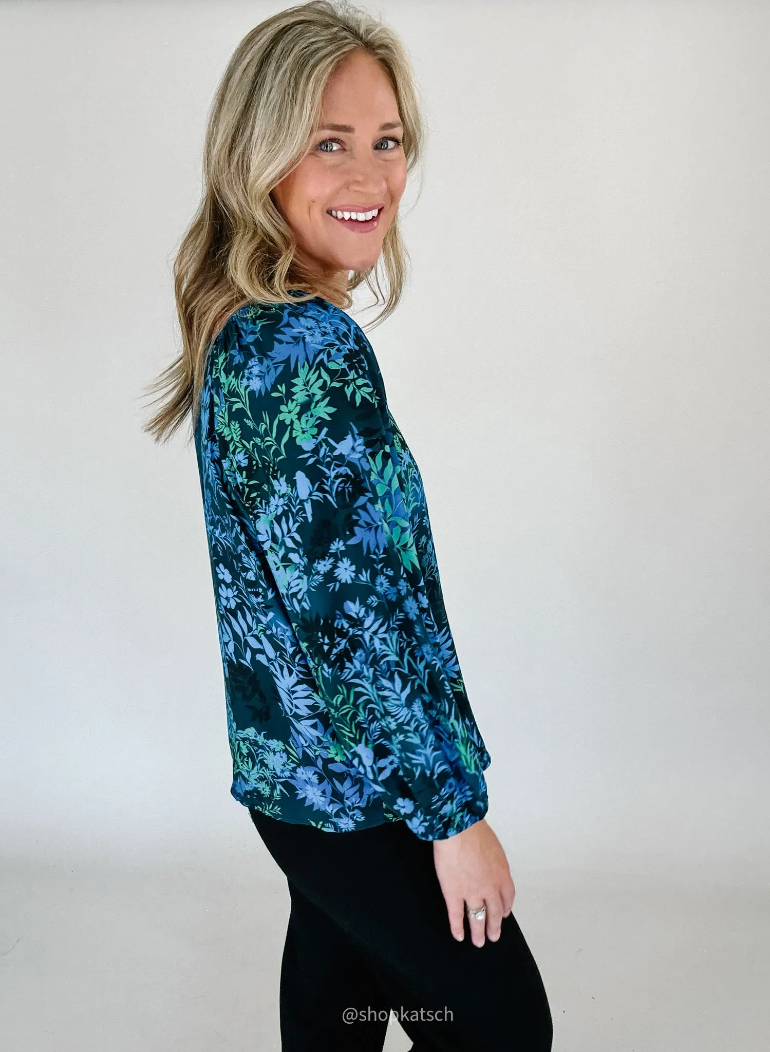 Jayla 3/4 Sleeve Sweetheart Neck Blouse Premium Quality Odor Control Technology