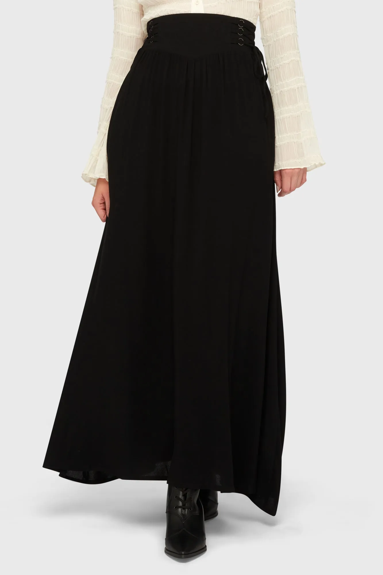lace accents Jocasta Maxi Skirt