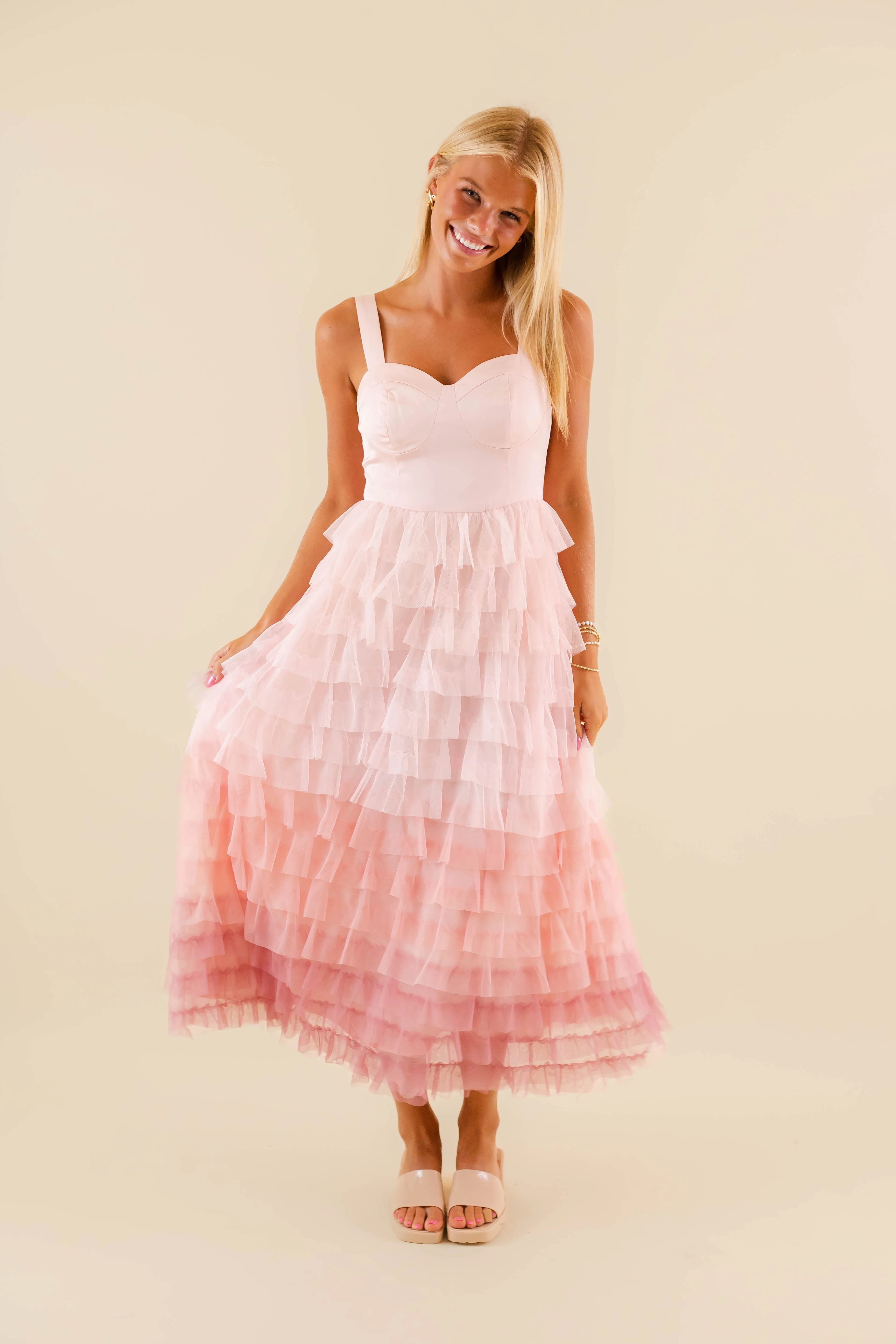 Soft cotton dress Just Like That Tulle Midi Dress