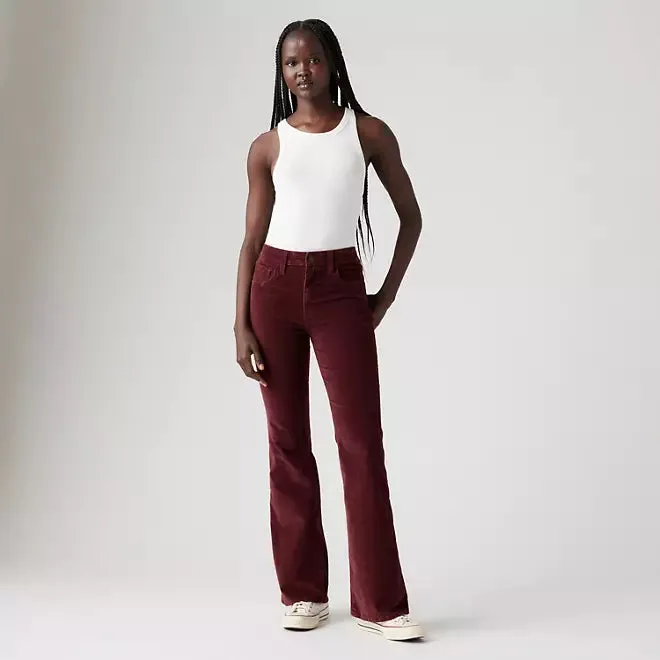 Levi's 726 High Rise Flare Corduroy Pants Evening Stroll Weekend Getaway Smart Tailoring