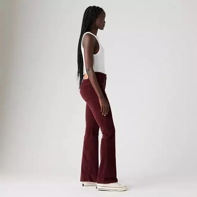 Levi's 726 High Rise Flare Corduroy Pants Compact Weave Technology Couple Look Work Ready
