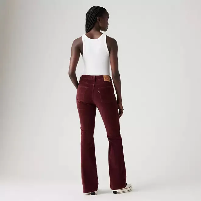 Levi's 726 High Rise Flare Corduroy Pants Tailored Style