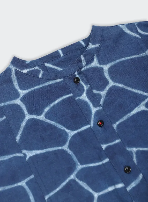 Bold Statement Euro Ease KARDO WOMEN'S EVA SHIBORI DRESS - INDIGO