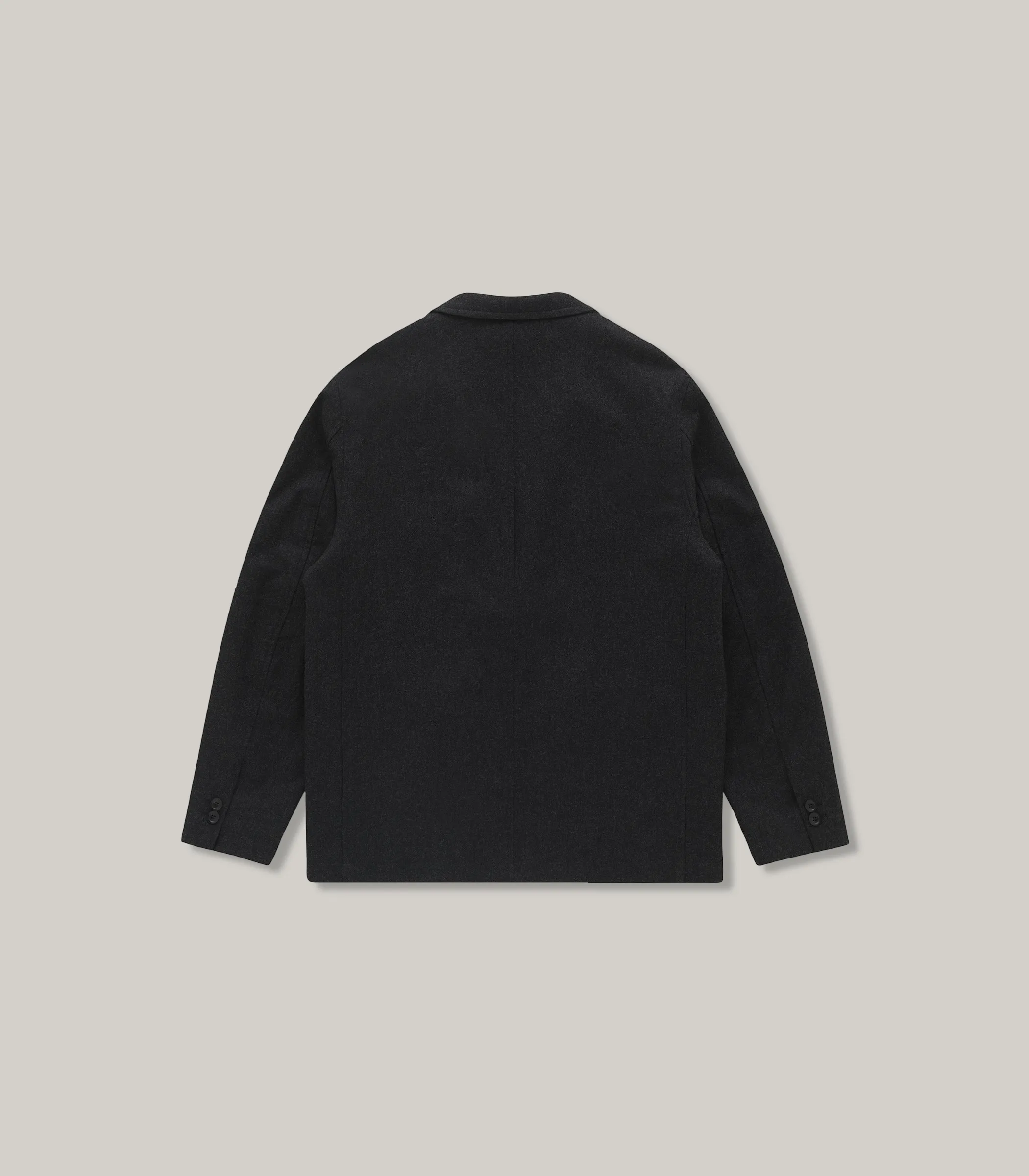 Hooded styles KNICKERBOCKER LANE VIRGIN WOOL SUIT JACKET - CHARCOAL