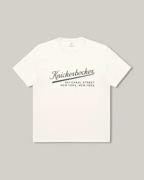 Roomy Design Casual Essentials KNICKERBOCKER STADIUM HEAVYWEIGHT T-SHIRT - MILK
