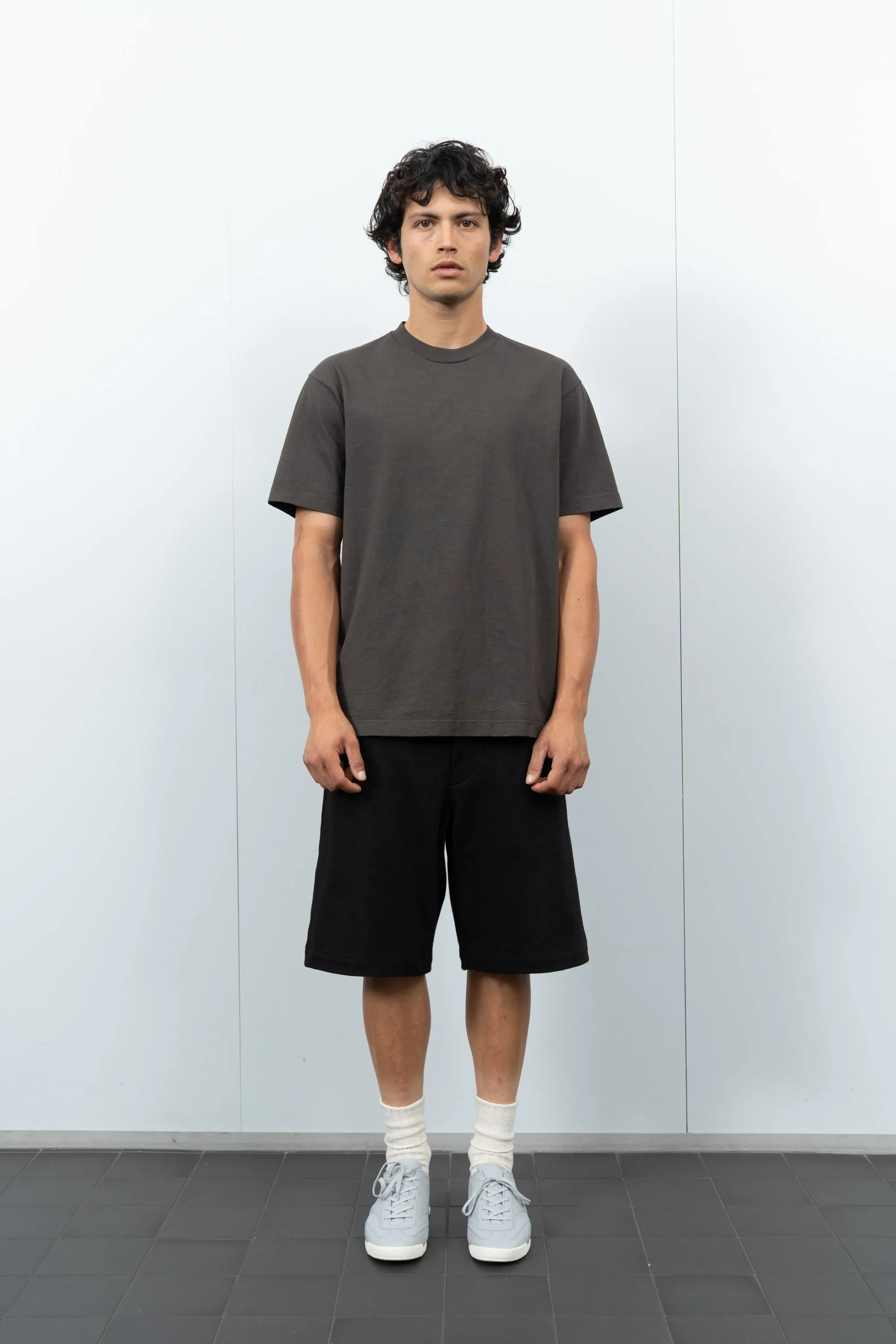 LADY WHITE CO. MUNICIPAL TEE - BLACK PINE Crew Neck Design DoubleLayeredCollar