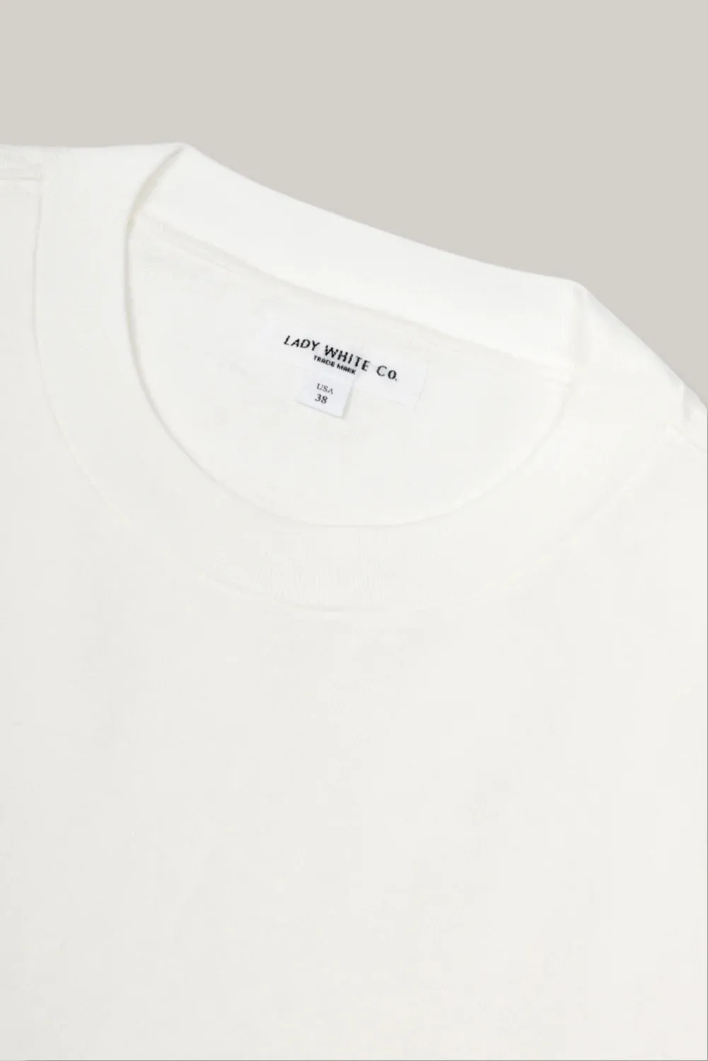 LADY WHITE CO. RUGBY T-SHIRT - WHITE Fit for Everyone