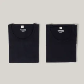 Moisture Wicking Fabric Casual Touch LADY WHITE CO. TEE 2 PACK - BLACK