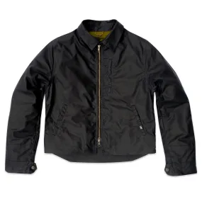 The Women's Driggs Waxed Canvas Black Riding Jacket ErgonomicSleeveCut
