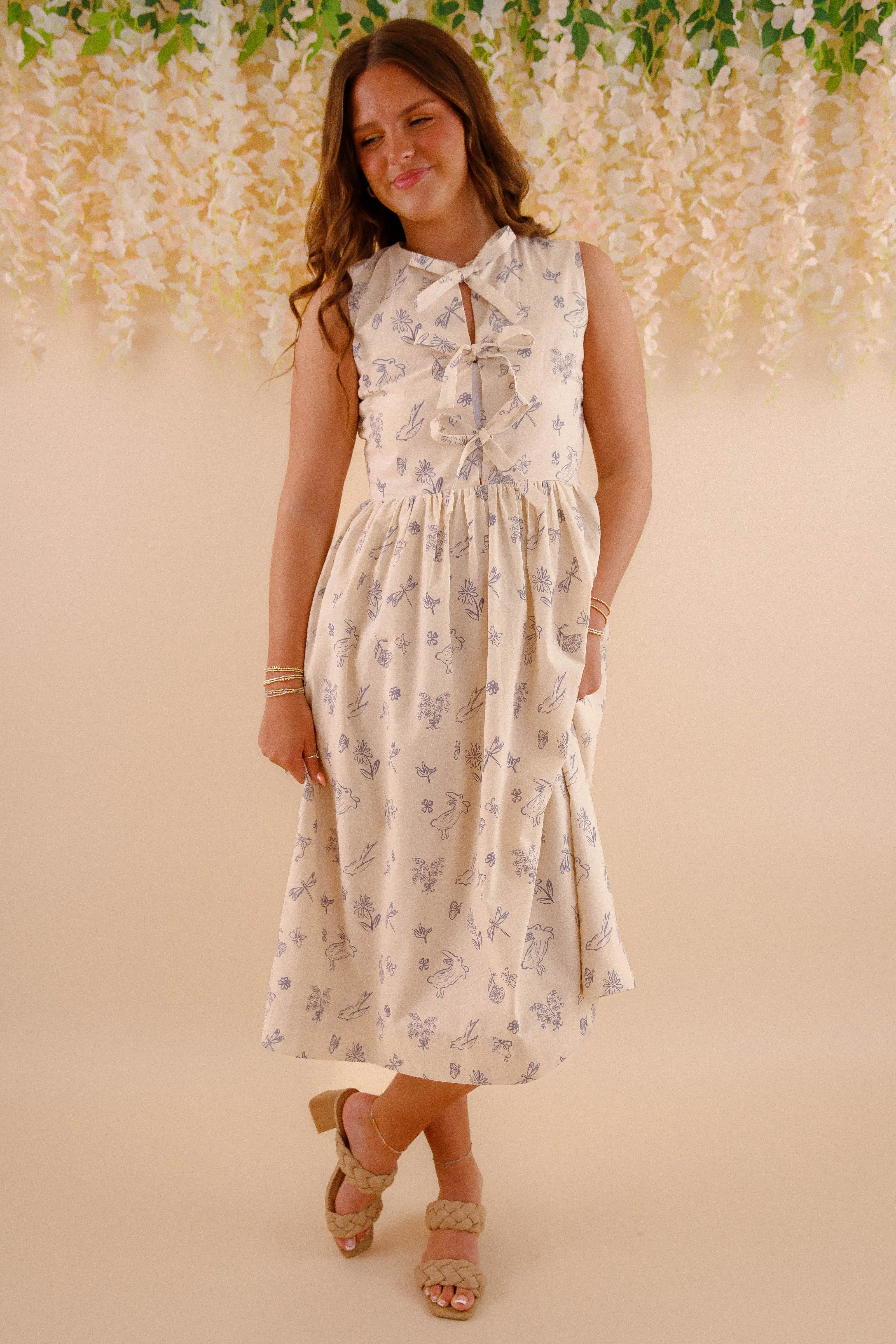 Structured-Shape In the Next Life Midi Dress