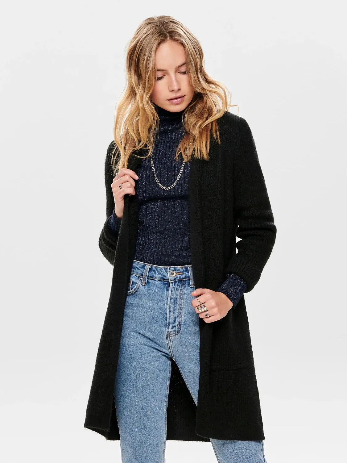 Comfy Must-Have Eco Dye Process Jade Cardigan - Black