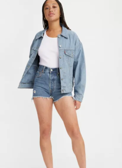 Levi's Ribcage Short - Noe Departure Comfortable Outfit Premium Cotton Blend