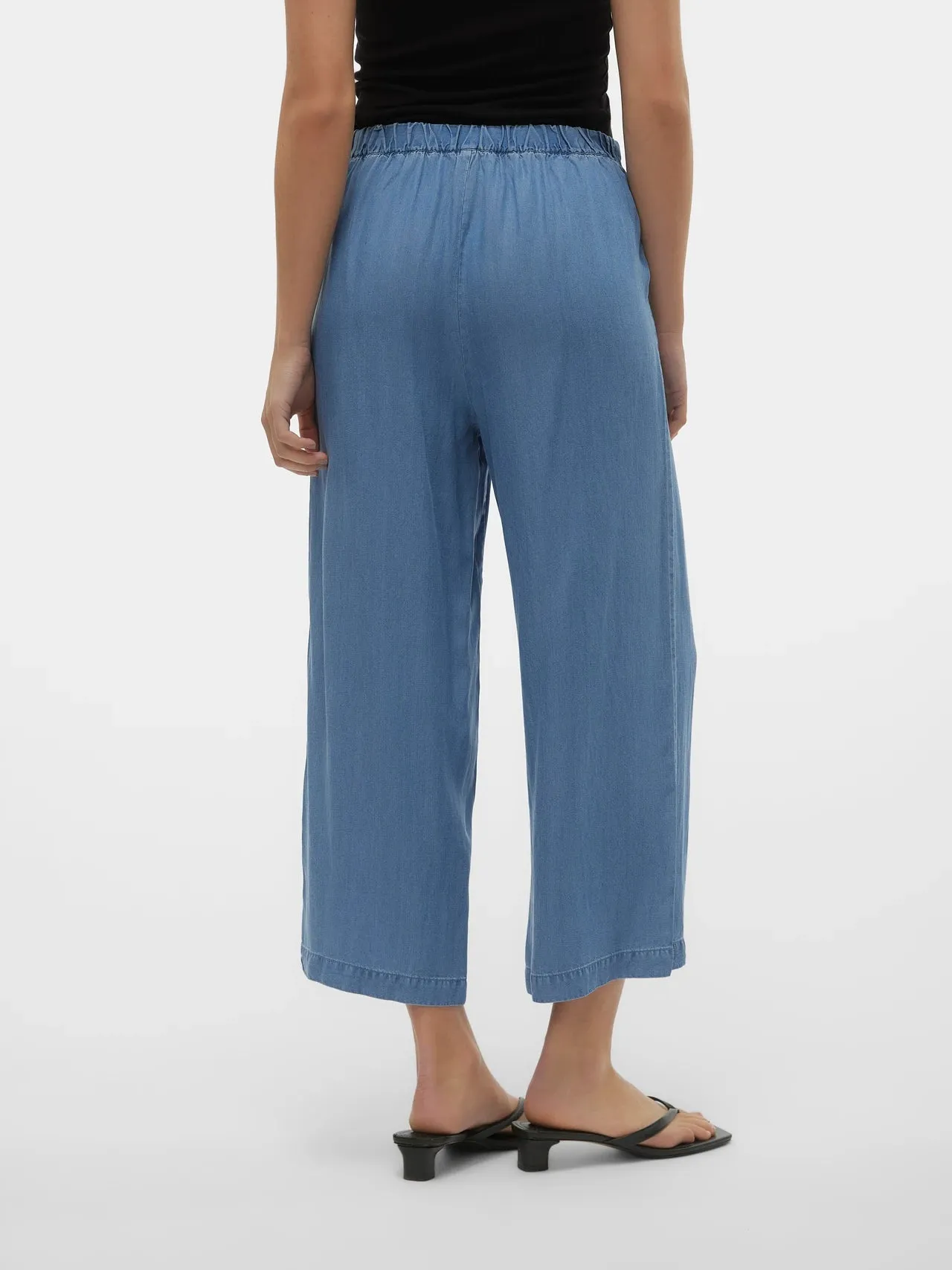 Quality Wear Light Denim Tencel Culotte