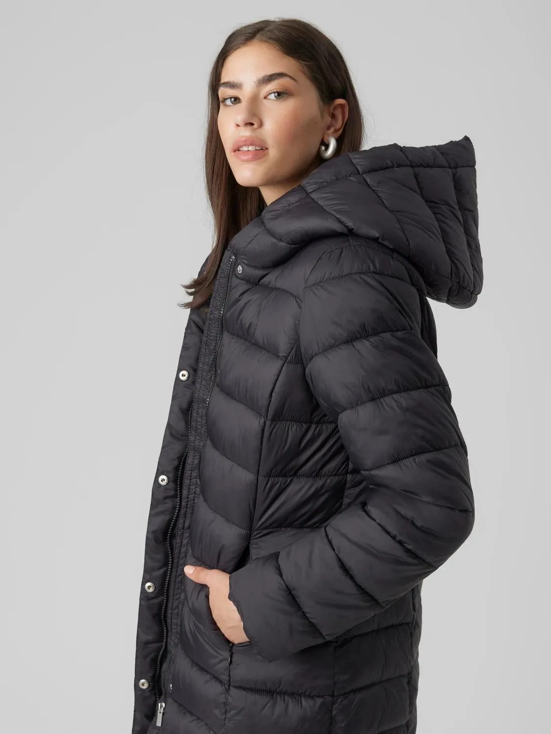 Light Puffer Jacket Poly Blend Comfy Layers