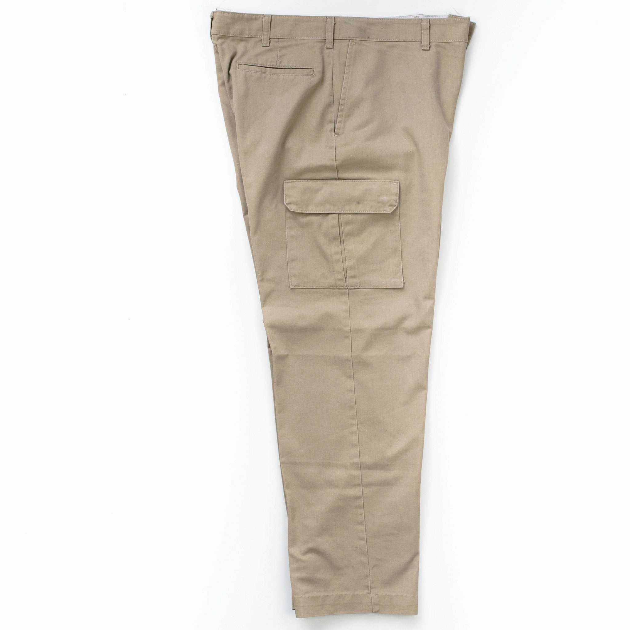 Core Utility Comfortable Leg Used Standard Cargo Work Pants - Khaki