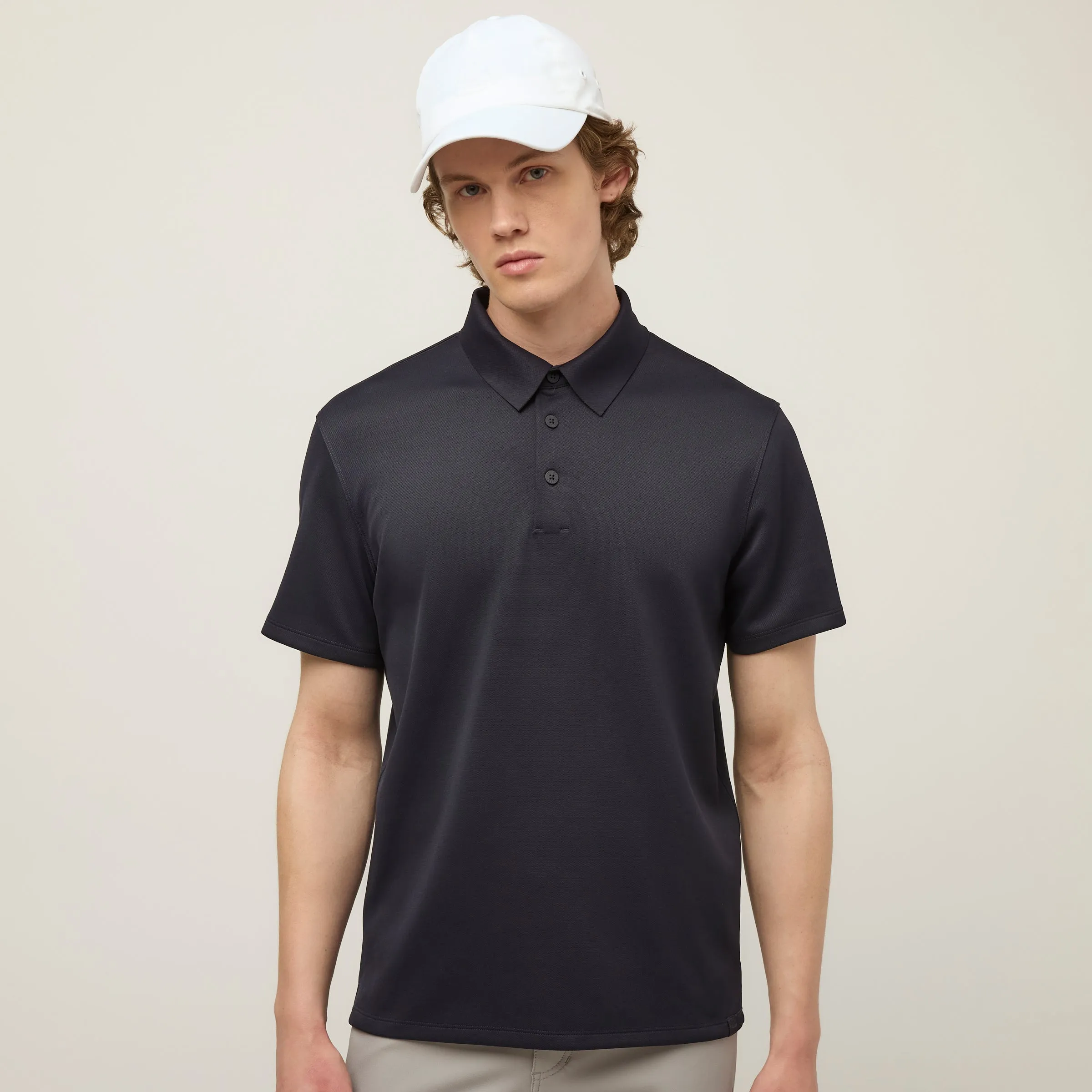AntiPillingTreatment Layered Neckline Details Short Sleeve Turbopique Polo