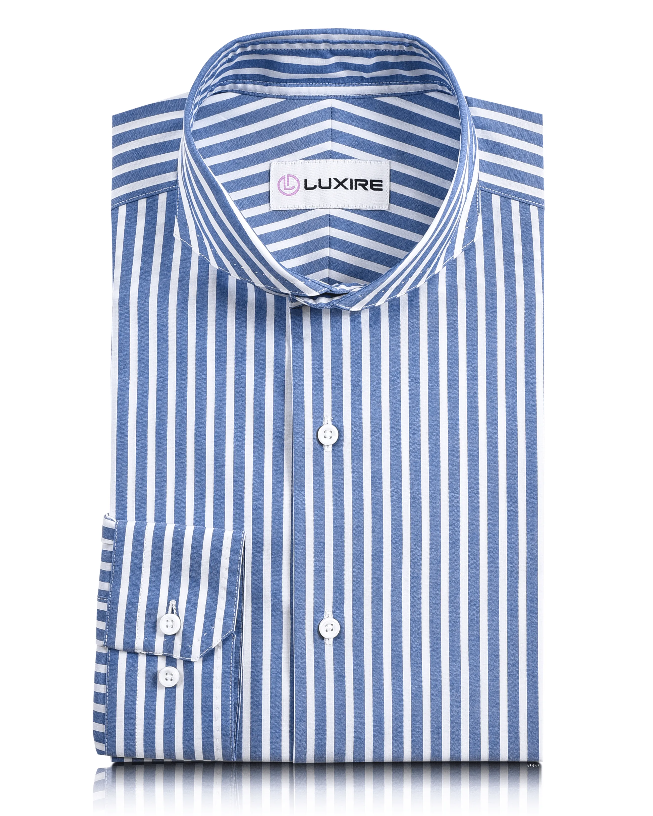 Cornflower Blue Bengal Stripes Shirt Perfect Layer