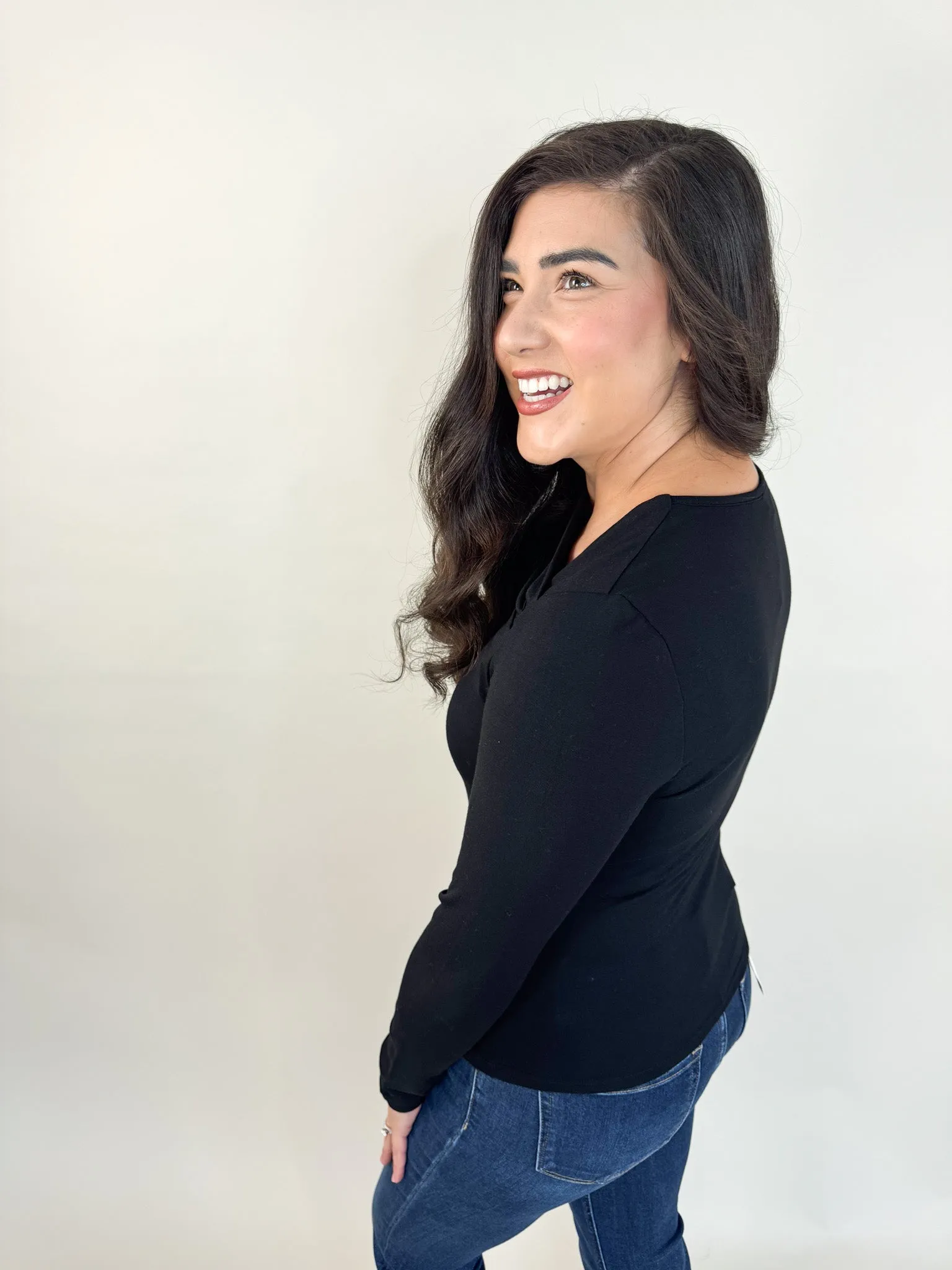 Street Comfort Leslee Asymmetrical Neck Blouse