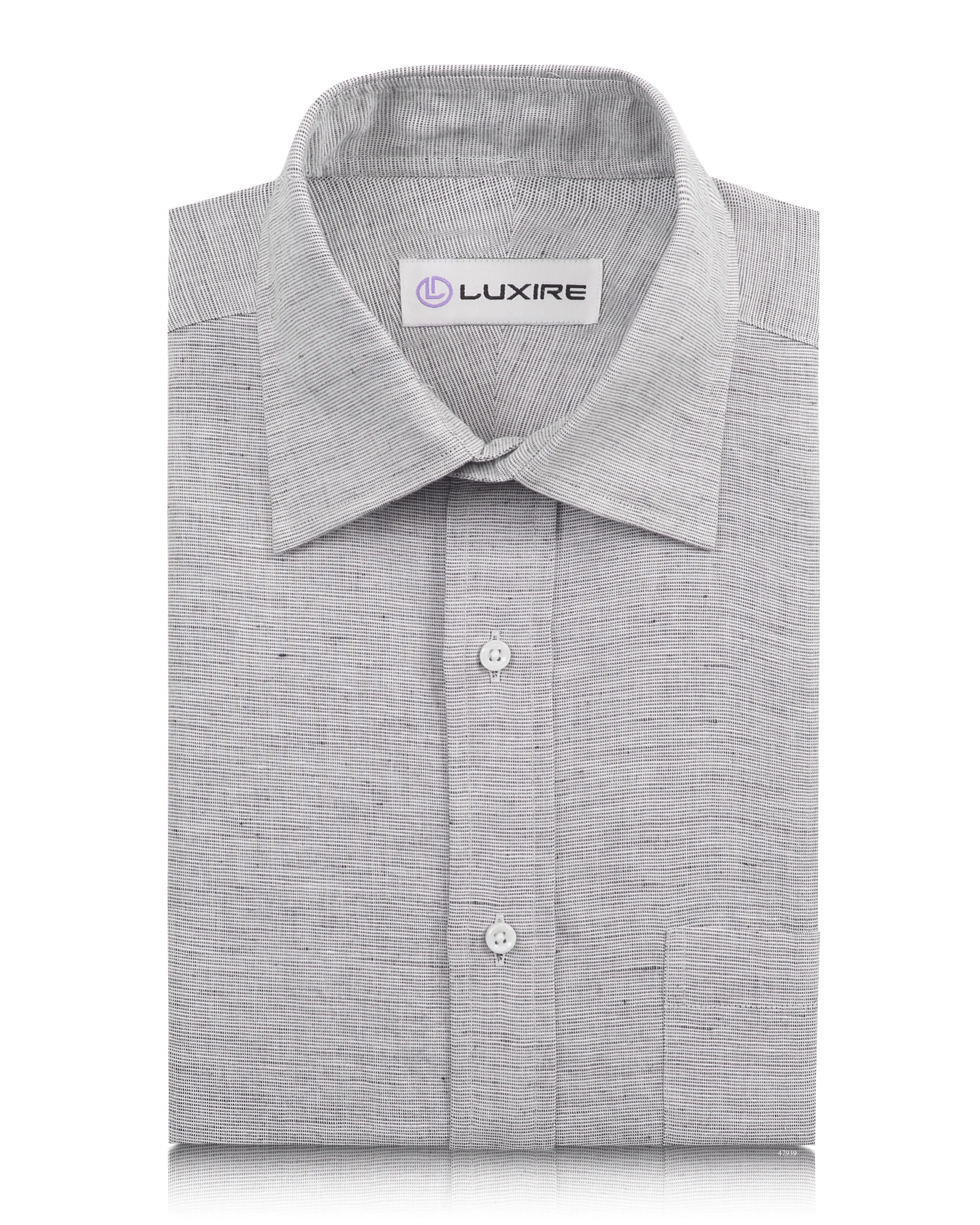 Essential Piece Cotton Linen: Black White Chambray Shirt