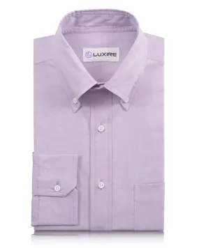 Anti-static Lilac Pinpoint Oxford Shirt