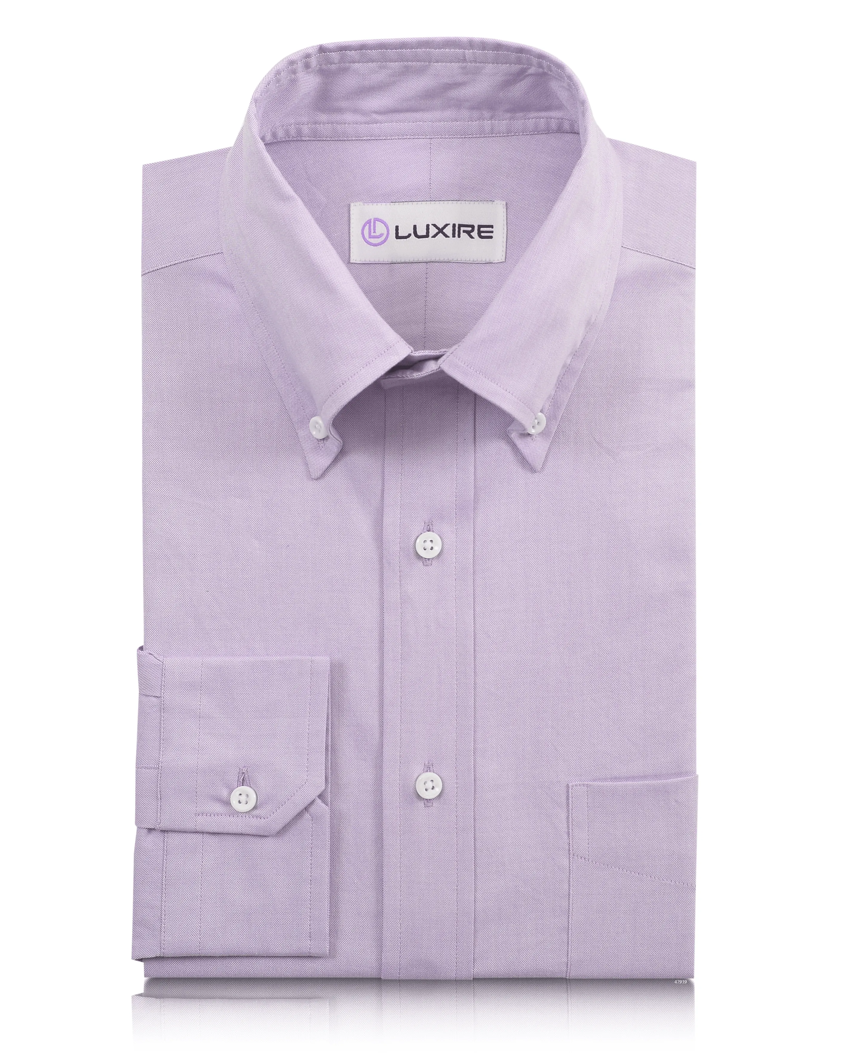 Anti-static Lilac Pinpoint Oxford Shirt