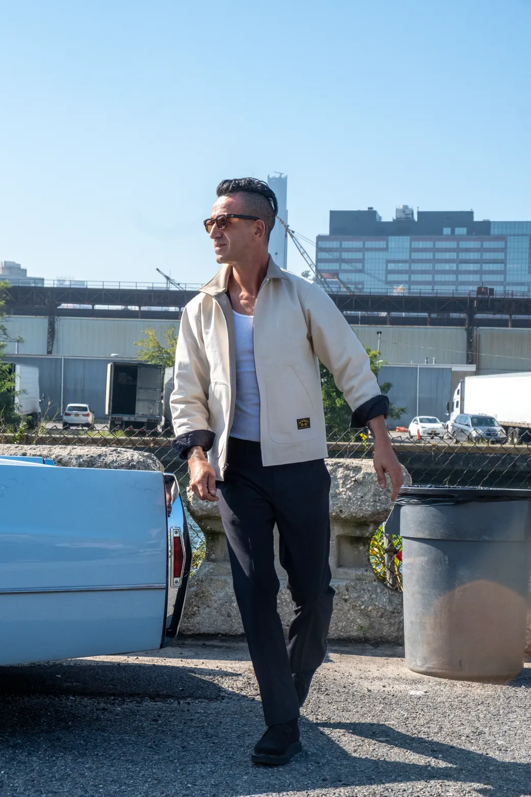 Tear Resistant Weave Lined Mechanic's Jacket - Natural Canvas