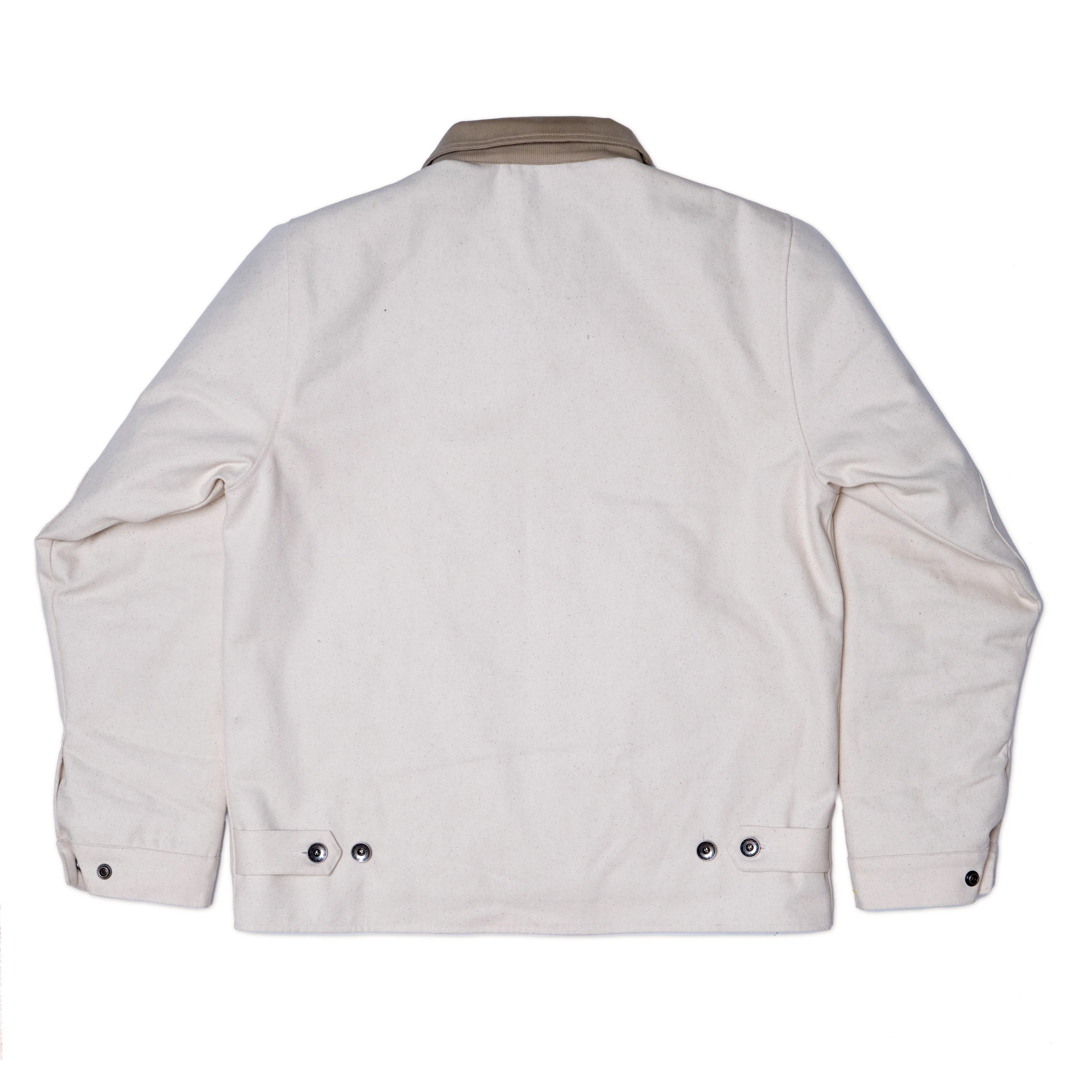 Lined Mechanic's Jacket - Natural Canvas Eco Friendly Construction