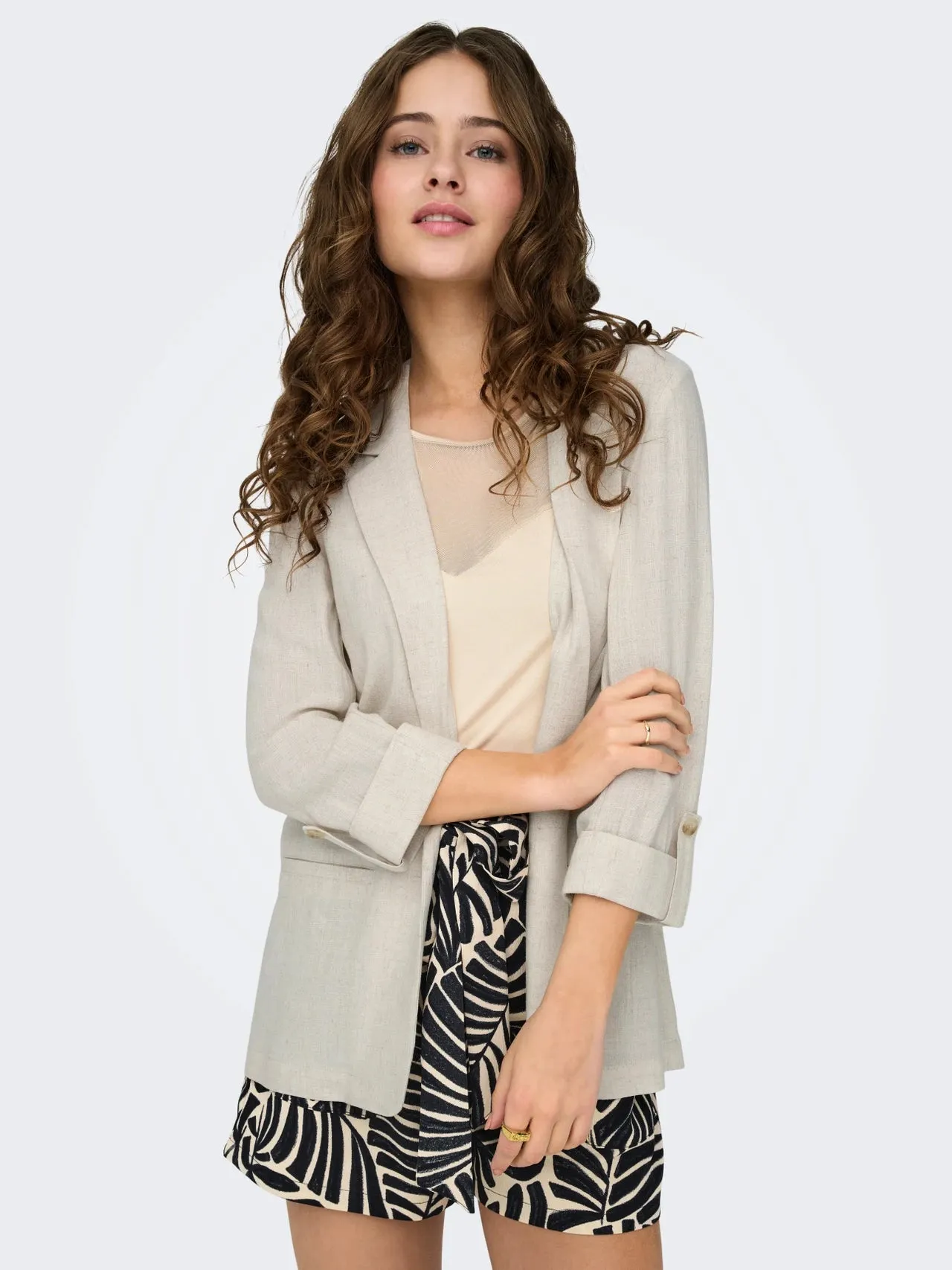 Magnetic Fastenings Linen Blazer